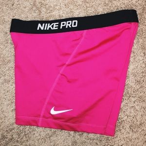 Nike Pro Hot Pink Spandex Shorts (WOMENS LARGE)